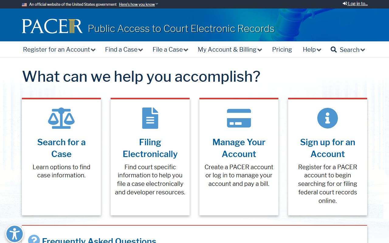 Ripley County court records PACER federal docket access