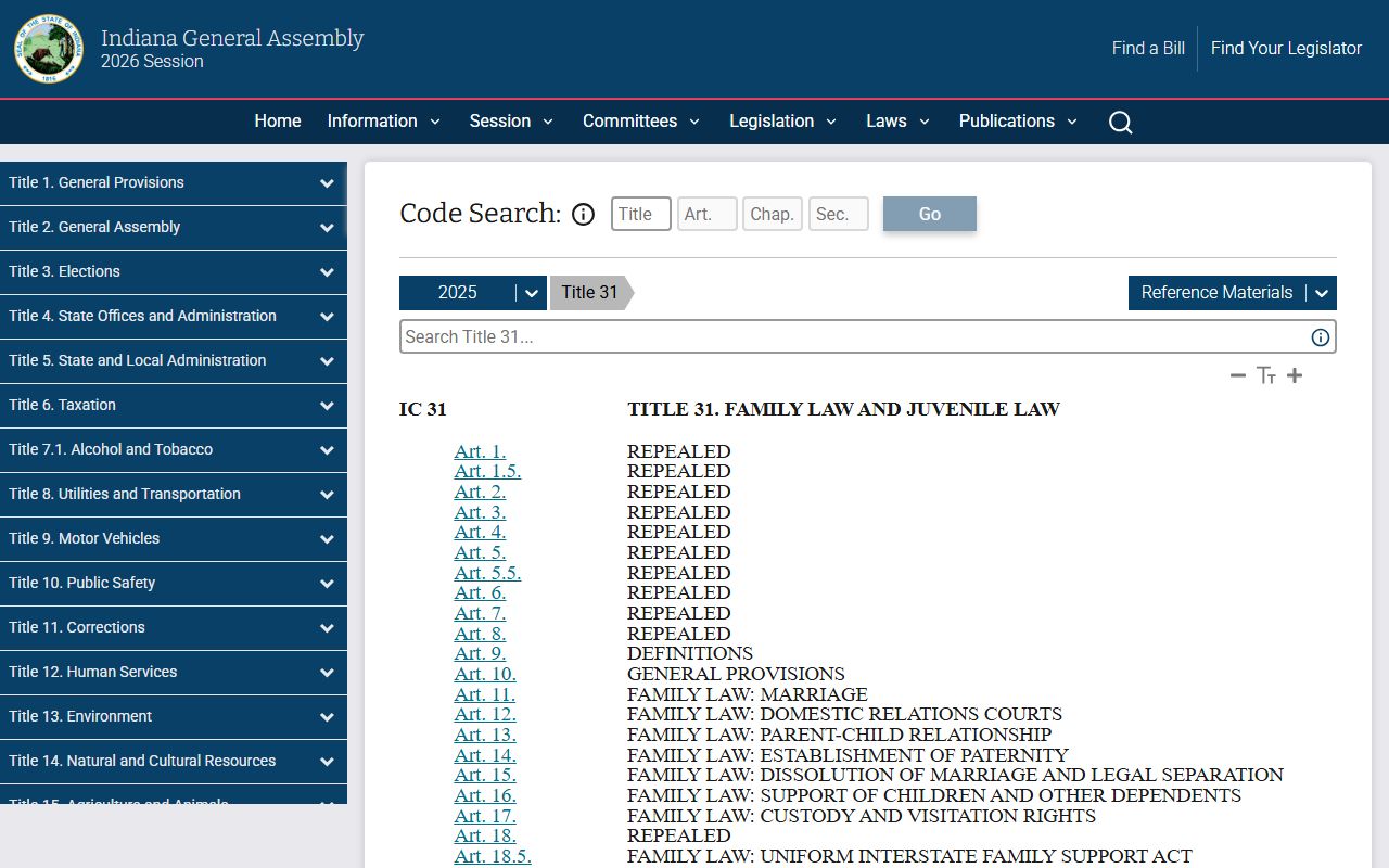 Ripley County marriage and divorce records with Indiana family law source