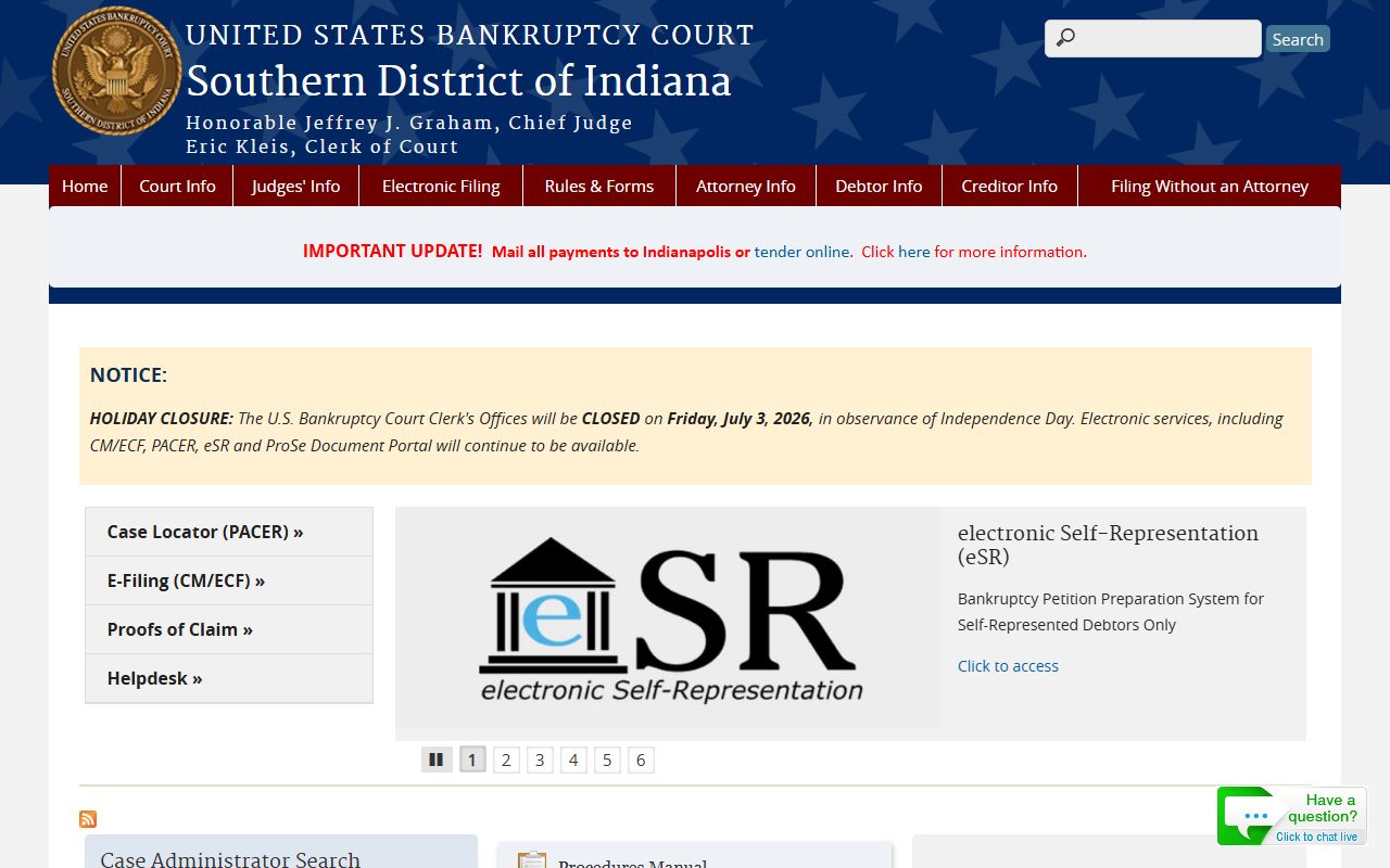 Ripley County probate records and U.S. Bankruptcy Court for Southern District of Indiana
